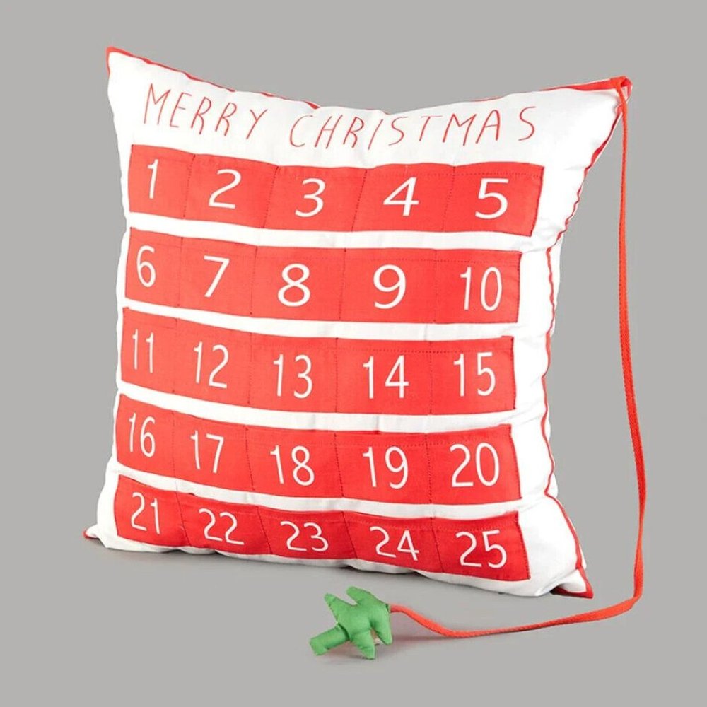 Advent Countdown to Christmas Accent Pillow